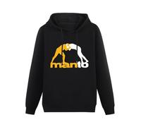 LANGBIRUI Manto Brazilian Jiu Jitsu Martial Art Men's Hooded Long Sleeve Pullover Sweatshirts Black S