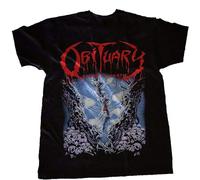 LANGBIRUI Obituary-Cause of Death-Death Metal-Deicide-Death,T-Shirt Black L
