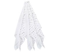 Lot de 6 langes en coton étoile (70 x 70 cm)