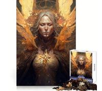 L'Ange des Ténèbres Puzzle de 1000 pièces pour Adolescents Développement cérébral Détente, Nettoyage et Assemblage faciles Cadeau de Noël Chaleureux (50x75cm)