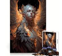 L'Ange des Ténèbres Puzzle de 1000 pièces pour Adolescents Stimule la mémoire Découpe de qualité Cadeau de Noël Chic (38x26cm)