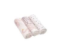 Lassig - Lot de 3 langes 80 x 80 cm Little Water Cygne