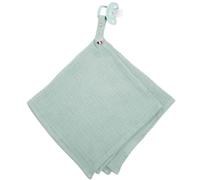 Lange doudou attache tétine vert de
