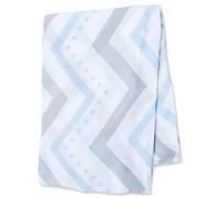 Lange bambou - chevron bleu Bleu G