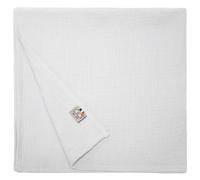 SEVIRA KIDS | Lange en gaze de coton, Jeanne - 60x60 cm Gris clair - Made in France