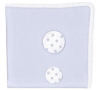 Lange fine vintage petits pois 120 x 120 cm bleu "Non CommuniquÃ©" G