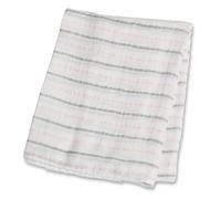 Lange mousseline - rayures roses