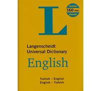Langenscheidt English-Turkish, Turkish-English Universal Dictionary