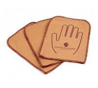 Langer & Messmer Gant de lustrage en coton pour chaussures en cuir lisse | Applique et lustre le cirage, doux pour le cuir, fabriqué en Italie à l'unité ou lot de 3