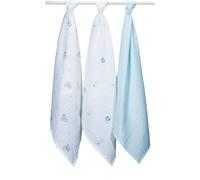Langes bébé en coton bio blanc