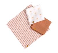 Sauthon Langes Sunlight Coton biologique 70 x 70 cm Lot de 3