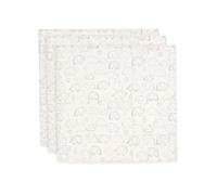 Langes Mousseline Bébé Jollein - Elephant Tales - Lot de 3-70x70 cm - 100% Coton - Linges Bébé - Certifiée OEKO-TEX