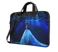 Langhbozdp Housse pour ordinateur portable de 13/14/15,6" avec bandoulière et poche Motif théâtre musical, noir, 14 inch