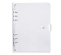 Langing Couverture de protection pour carnet de notes A5 standard 6 trous En PVC Souple Transparent Rechargeable Avec anneaux A7