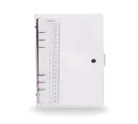 Langing Couverture de protection pour carnet de notes A5 standard 6 trous En PVC Souple Transparent Rechargeable Avec anneaux A5