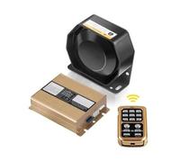 Langjiee 200w 8 Son Fort Avertissement De Voiture Police Incendie Alarme d'urgence Sirène D'incendie 1 Klaxon Pa Haut-Parleur Véhicule Sirène Alarme De Voiture