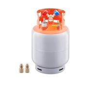 Langjiee Réservoir De Récupération De Réfrigérant De 30 LB avec Interrupteur à Flotteur, Réservoir De Récupération AC Réutilisable pour Tous Les Réfrigérants, évite Les Débordements