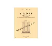 Partitions Classique Combre Langlais Jean - Pieces (5) - Flute Ou Violon Et Piano Ou Orgue Ou Clavecin Flûte Traversière