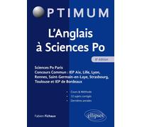 L'Anglais à Sciences Po 6ème édition - Fabien Fichaux - Ellipses - broché - Etude