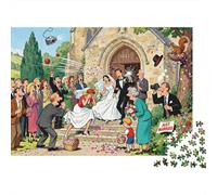 L'Anglais Country Wedding Confetti Clash Puzzle en Bois Imperméable DIY Puzzles De 1000 Pièces pour Adultes Défi Et Casse-tête Jeux Éducatifs