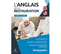 L'anglais de la restauration 4e édition - Pierre Couturier - Studyrama Eds - broché - Méthode de langue