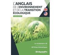L'anglais de l'environnement et de transition écologique