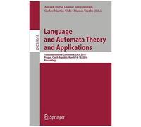 Language And Automata Theory And Applications