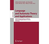 Language And Automata Theory And Applications