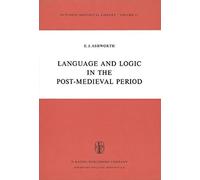 Language And Logic In The Post-Medieval Period