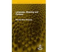 Language, Meaning and Persons