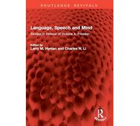 Language, Speech and Mind