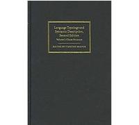 Language Typology And Syntactic Description