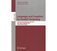 Languages And Compilers For Parallel Computing