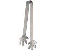 Langue à sucre en acier inoxydable facile à saisir Petite pince de cuisine pour café, sucre, dessert, buffet, barbecue, rôti de cuisson, acier inoxydable