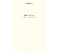 Langue d'arrivée Carnets des lieux, de la langue, de leurs liens - Carole Forget - Passage Les Eds Du - broché - Essai
