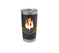 Langue de colombe Pentecôte flamme de feu Saint-Esprit catholique Gobelet isotherme en acier inoxydable double paroi