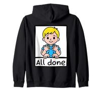 Langue des Signes All Done Illustration Support Autisme Sweat à Capuche