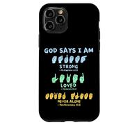 Langue des Signes américaine Mains Verset biblique christianisme Coque pour iPhone 11 Pro