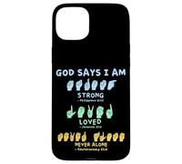 Langue des Signes américaine Mains Verset biblique christianisme Coque pour iPhone 15 Plus