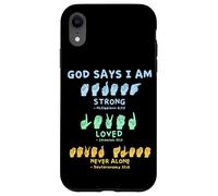 Langue des Signes américaine Mains Verset biblique christianisme Coque pour iPhone XR