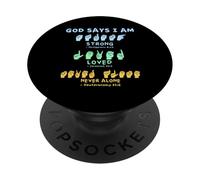 Langue des Signes américaine Mains Verset biblique christianisme PopSockets PopGrip Adhésif