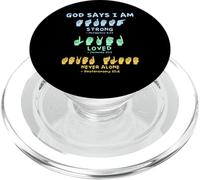 Langue des Signes américaine Mains Verset biblique christianisme PopSockets PopGrip pour MagSafe