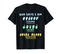 Langue des Signes américaine Mains Verset biblique christianisme T-Shirt