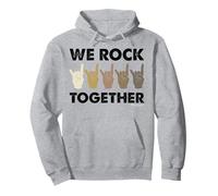 Langue des signes amusante We Rock Together Sweat à Capuche