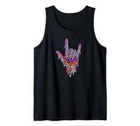 Langue des Signes ASL Be Kind | Retro Groovy - Melting Art Débardeur
