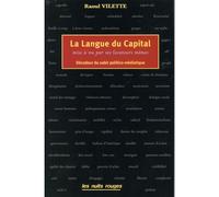 Langue du capital (La) - Raoul Vilette - Nuits Rouges - broché - Essai