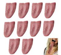 Langue Factice Halloween | Langue Artificielle Effrayante Pour Fête | 10 Pièces Accessoires Horrifiques Pour Magiciens Pour Tours De Terreur En Gros Plan Comédie Performance De Scène Et Fêtes De Carna