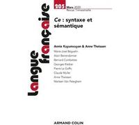 Ce : Syntaxe Et Sémantique