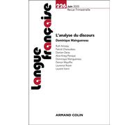 Langue française Nº226 2/2025 L'analyse du discours - Collectif - Armand Colin - broché - Revue