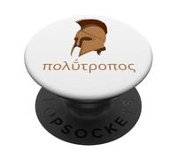 Langue Grecque Antique - Polutropos - Mythologie Odysseus PopSockets PopGrip Adhésif